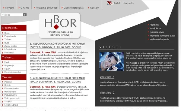 HBOR – web stranica