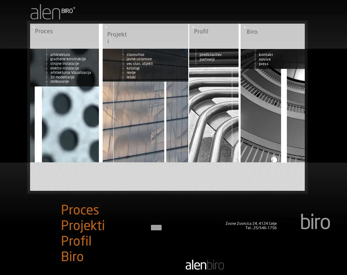 Alen Biro – web stranica — prikaz 2